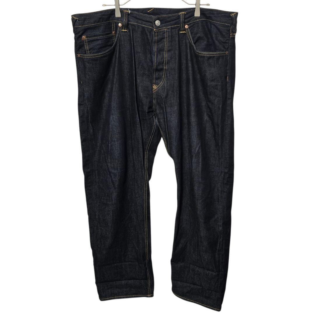 EVISU LOT2000 White Black Big Seagull Print Jeans 40x34 Indigo