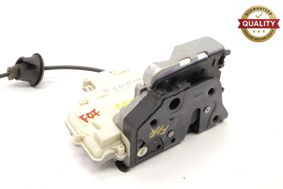 Actuador de bloqueo de pestillo de puerta delantera derecha Porsche Cayenne 2011-2018 OEM Foto 3 de 4