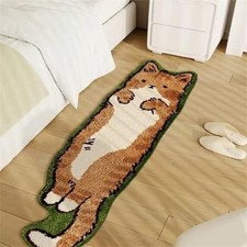 Cat Rugs, 1.3' X 3.9' Small Cute Irregular Shaped Rug for Bedroom Bathroom Ro...