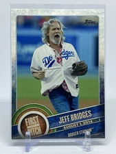 Jeff Bridges 2015 Topps Series One First Pitch Insert #FP-01 Dodgers The Dude 