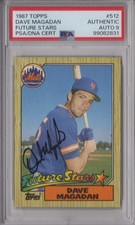 Dave Magadan 1987 Topps PSA/DNA Signed Autograph Card Auto Mets Rookie #512. rookie card picture