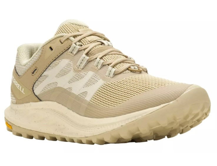 Merrell Antora 3 Hiking Trail Running Shoes Khaki Beige Women's Sizes J500448