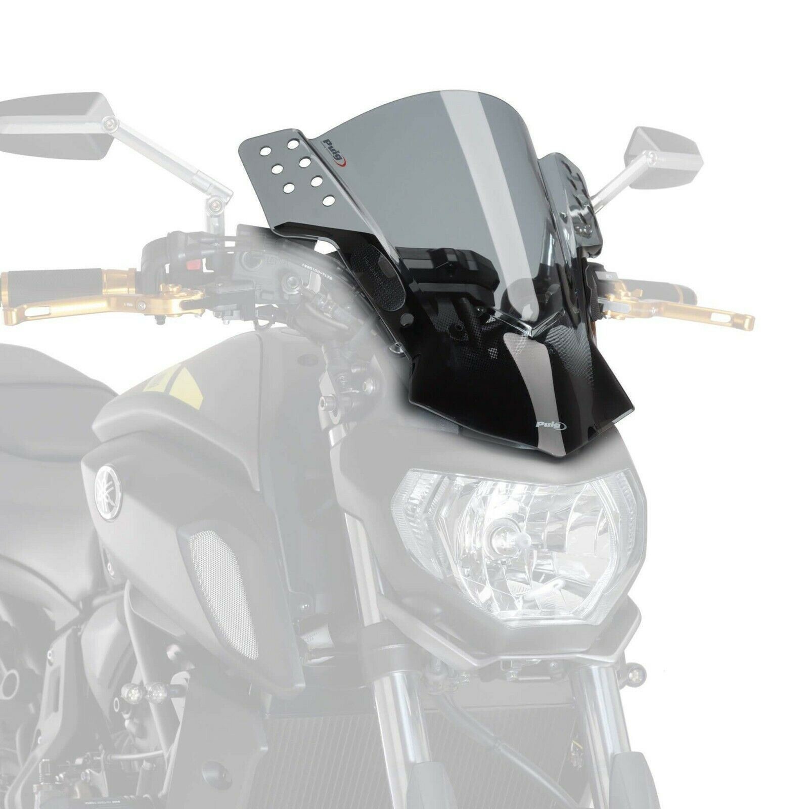 Puig Rafale Screen Windshield Light Smoke Ducati Monster 1100 Evo 2011 - 2013