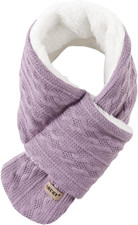 Kids Scarf Fleece Warm Knitted Scarves for Girls Boys Toddler Cold Weather Soft