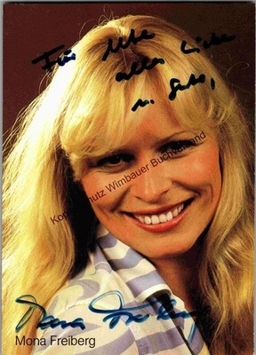 Original Autogramm Mona Freiberg /// Autograph signiert signed signee Fre 338731