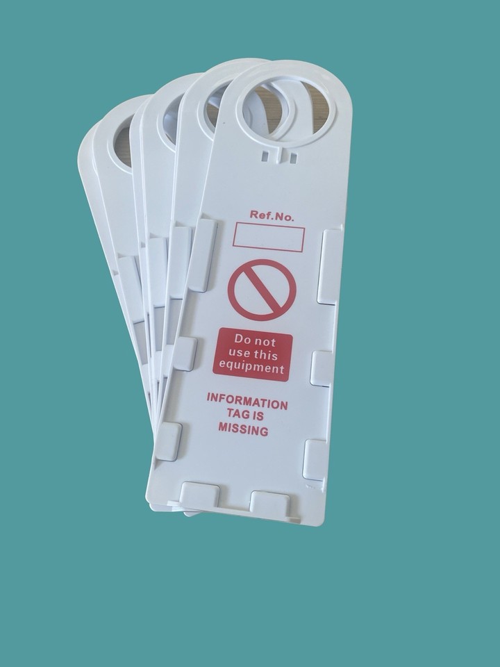 Scaffold inspection tags x 10, 30 inserts | eBay