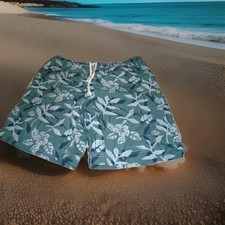 SONOMA MENS SIZE MEDIUM FLORAL SWIMMING TRUNKS