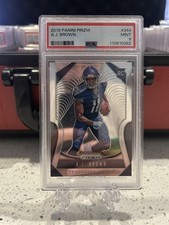 RC * PSA 9 MINT * A.J. BROWN 2019 Panini Prizm Football #344 - Titans / Eagles 