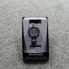 Armitron Watch Womens Gray Pink Digital Alarm Instalite Pro Sport 45/7012PGY