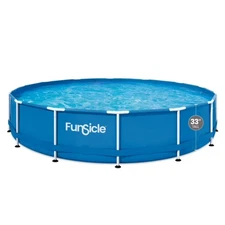 Funsicle 14' x 33" Outdoor Activity Round Frame Above Ground Pool Set (Open Box)