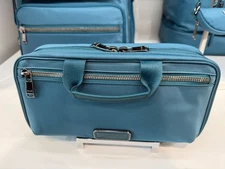 NEW TUMI Voyageur MADELINE SMALL Zippered Cosmetic Toiletry Bag - LAGOON