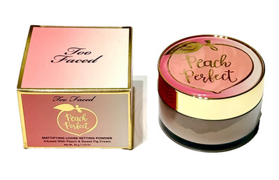 TOO FACED Peach Perfect MATTIFYING Loose SETTING POWDER Sweet Fig 35gFull Sz NEW