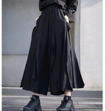Japanese Women Wide-leg pants loose Casual street trousers culottes