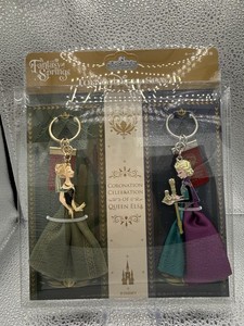 Japan Tokyo Disney Resort  Keychains Set Elsa Ana Frozen Fantasy Springs new