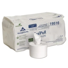 Georgia Pacific Professional 19516 2-Ply SofPull Bath Tissue - WT (16/CT) New