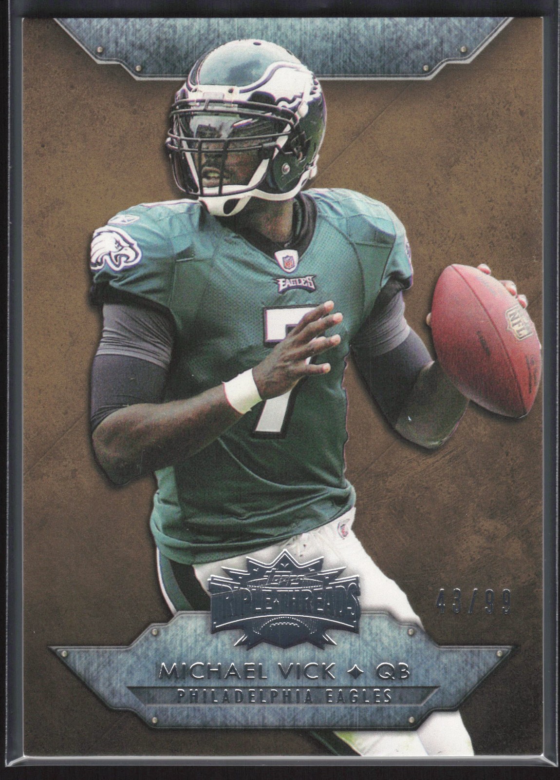2012 Topps Triple Threads #27 Michael Vick Gold #/99