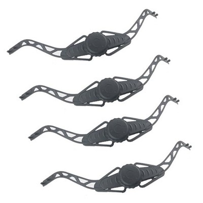 4er Set schwarze verstellbare Knöpfe für Fahrradhelm Kopfumfang gebraucht