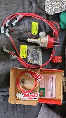 MSD Pro Billet Distributor, MSD Blaster Coil & Spark Plug Wires 302 - NEW 