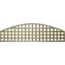 6ft x 1ft Privacy Arch Top Trellis Outdoor Climbing Plants & Vines Support