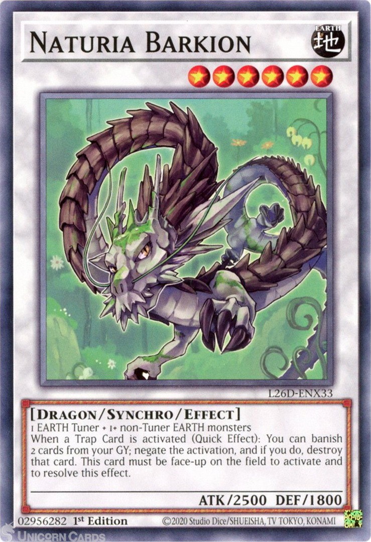 L26D-ENX33 Naturia Barkion : Common 1st Edition Mint YuGiOh Card