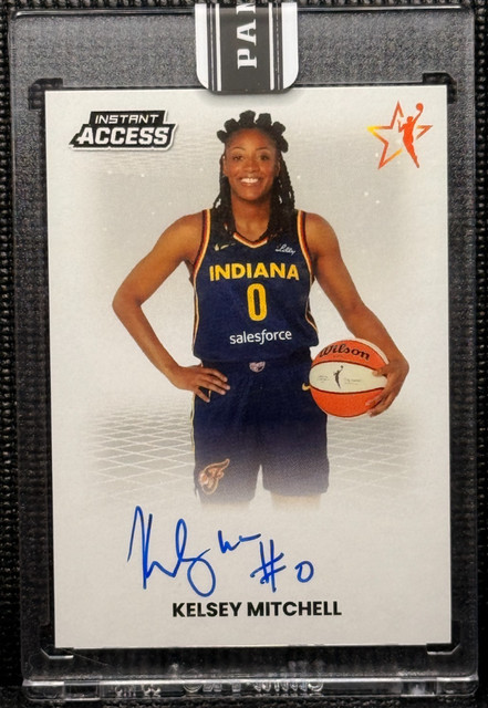 🏀 Kelsey Mitchell Auto On Card - 23/30 - 2025 Panini Instant Access Fever WNBA