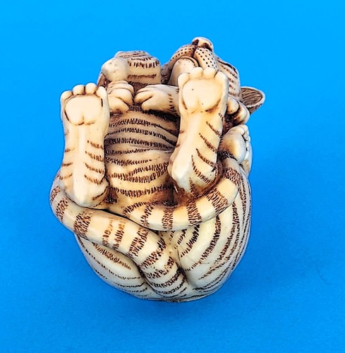 Harmony Kingdom OF THE SAME STRIPE Tigerjunges Schmuckkästchen Mutter Kind 1993 - Bild 2 von 10