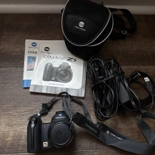 Konica Minolta DiMAGE Z5 5.0MP Digital Camera - Black TESTED w/ Charger & Manual