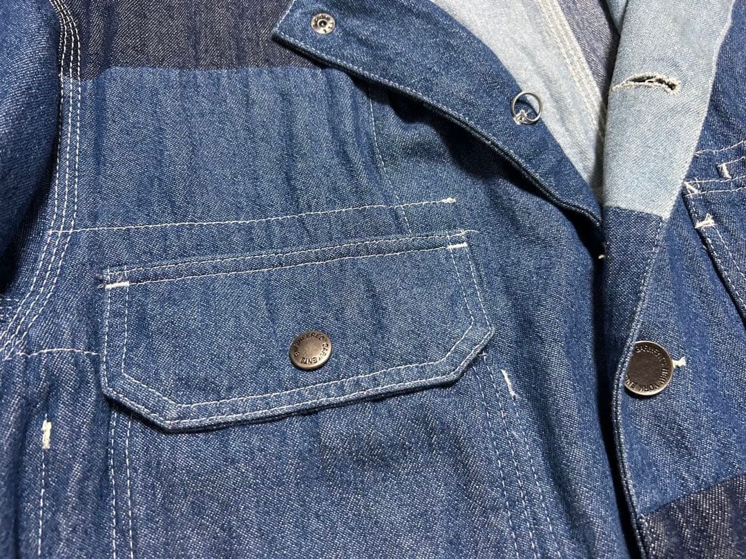 Engineered Garments Patchwork Coverall Jacket Ove… - image 9