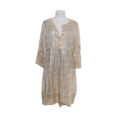 Diane von Furstenberg, Kleid, Größe: 42, Beige/Silber, Baumwolle/Seide #vze