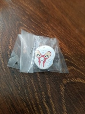 Vintage Chinese Opera Theatre R.O.C. Taiwan Enamel Lapel Pin Mask Sun Wukong