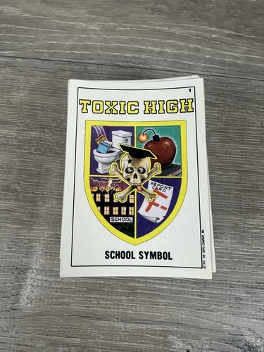 Original Vintage 1991 Topps Toxic High School Card & Sticker Set of 88 Different - Picture 2 of 4