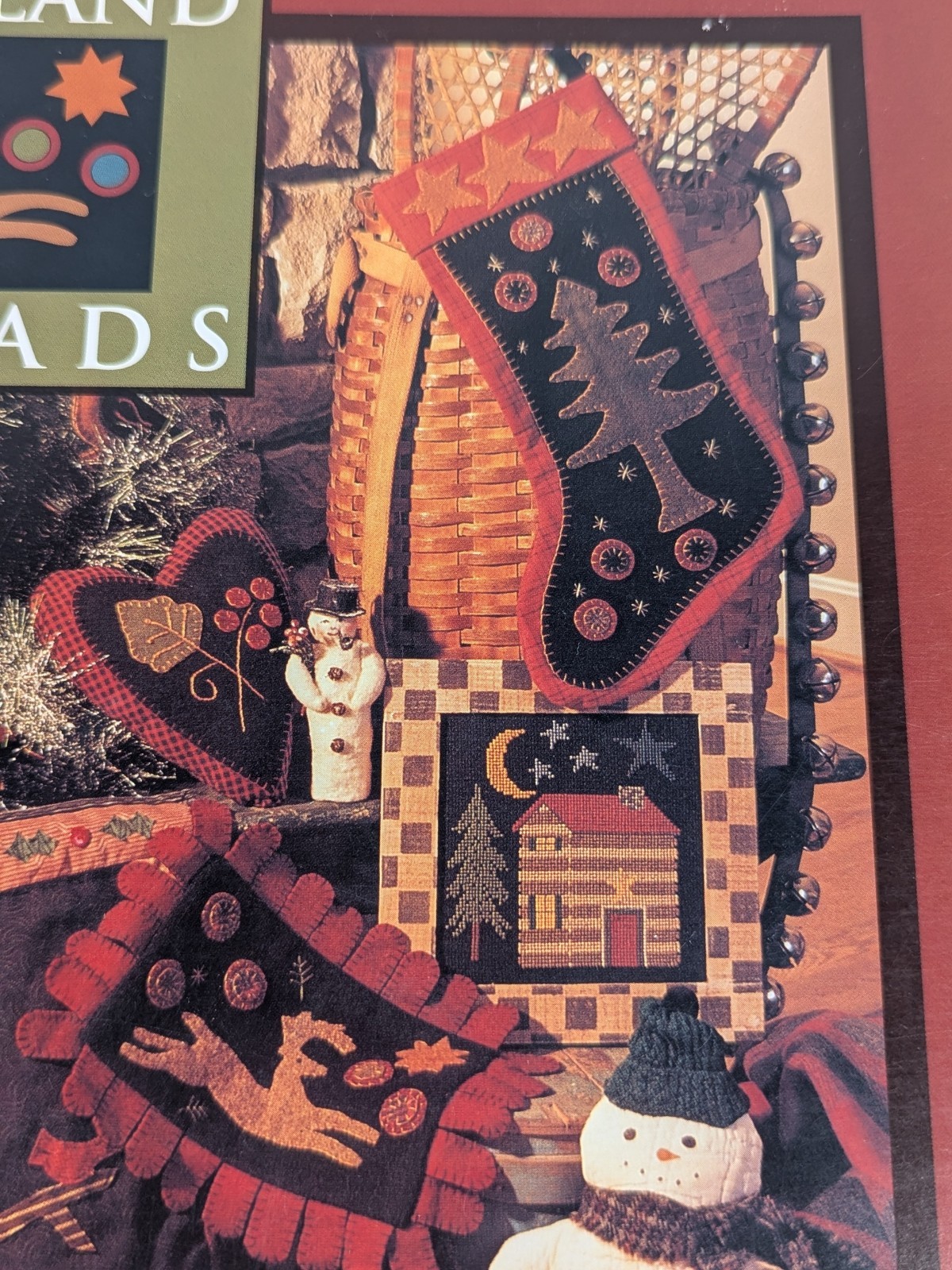 Woodland Threads Need'l Love Pattern Projects Book Primitive Applique Wool Rugs