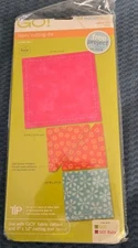 ACCUQUILT GO! FABRIC CUTTING DIE SQUARES & TRIANGLES NEW