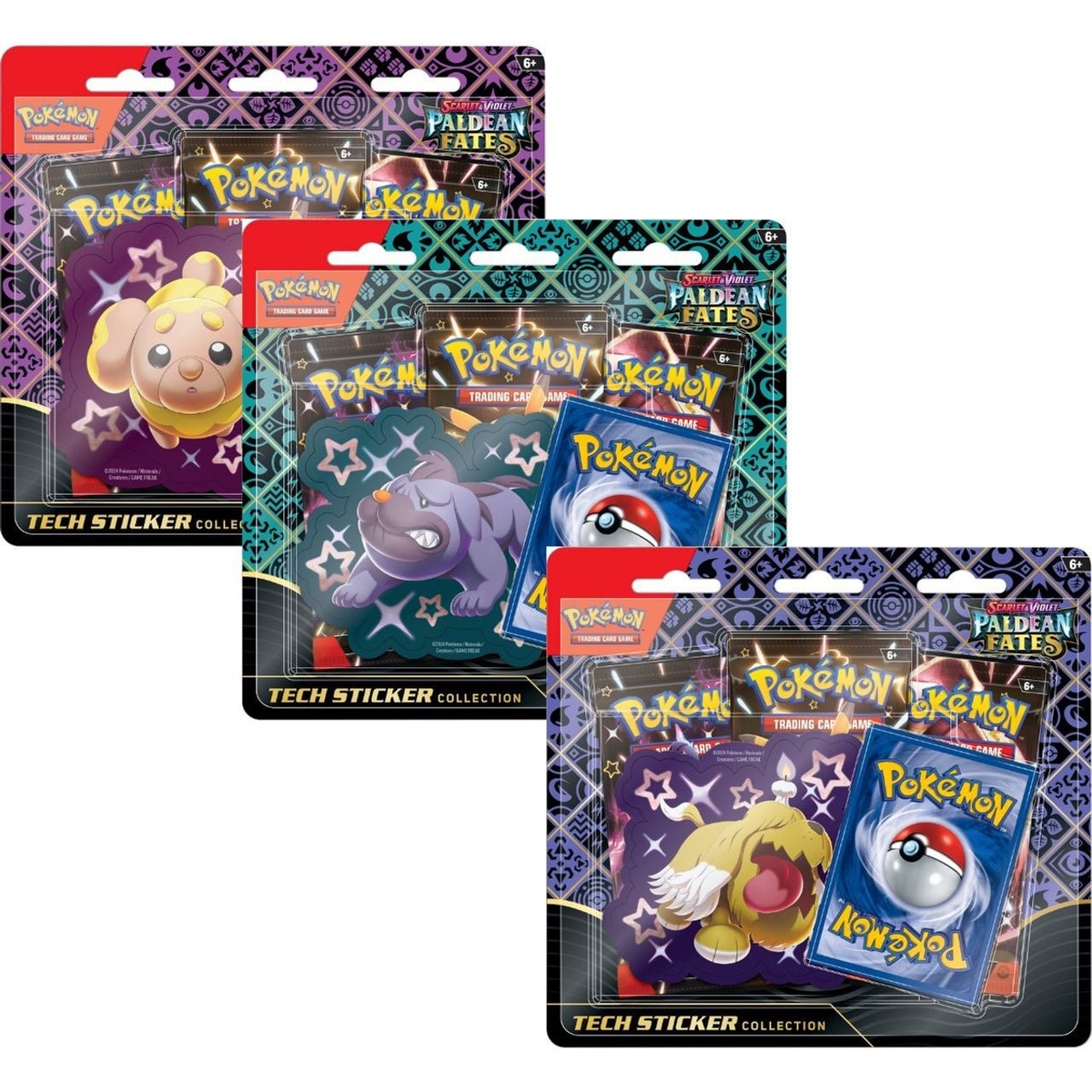 Pokemon: Scarlet Violet: Paldean Fates Tech Sticker Collection (Random)