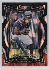 2024 Panini Select Concourse Black & Red Shock Prizm Rome Odunze #3 1cz3