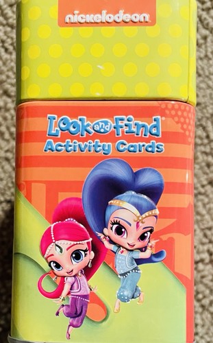 Nickelodeon Look & Find Tin Set Bubble Guppies Paw Patrol Activity Cards - Picture 17 of 22