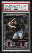 2020 Contenders Up and Coming Cracked Ice 1/23 Andrew Vaughn PSA 10 GEM MT 8k3