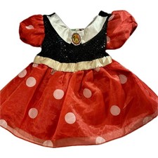 Disney Minnie Mouse Dress Outfit Costume 6-12 Months Sequin Polka Dot