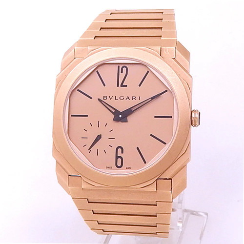 Bvlgari Octo Finissimo 18k Rose Gold Automatic Rose Gold Men's Watch 102912