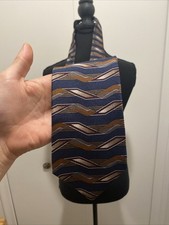 COMO COLLEZIONE VTG 90s Men's Savvy Tie 100% Silk Made in USA Geometric