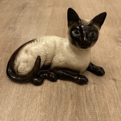 Vintage Beswick Siamkatze liegend - Modell Nr. 1559