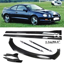 Front Bumper Lip Splitter Spoiler Gloss Black Body Kits For Toyota Celica Side