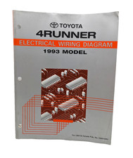 TOYOTA 1993 4Runner Electrical Wiring Diagram Repair /Service Manual 93 4 Runner