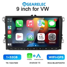  9 Inch Carplay Android 13 System Wireless Auto Multimedia Player GPS Navigation
