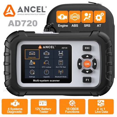 ANCEL AD720 OBD2 Scanner Diagnosegerät ABS SRS Getriebe Motor Fehlercode-LeserDE