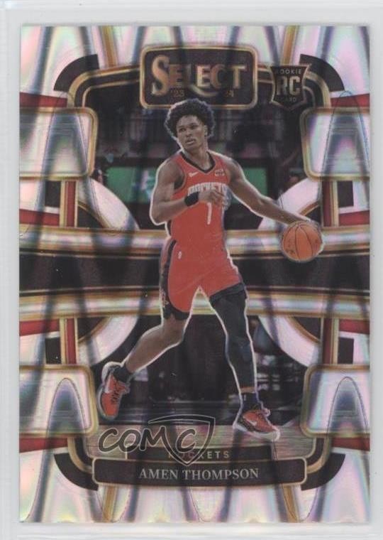 2023-24 Panini Select Concourse Tectonic Prizm Amen Thompson #96 12jg