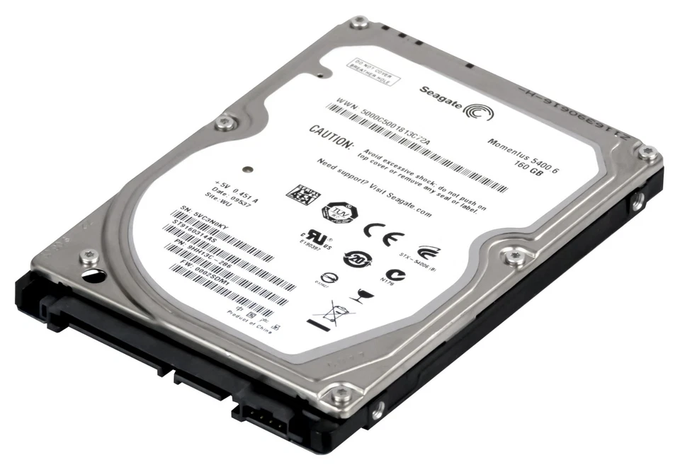 Seagate 160GB 5.4k 8MB SATA II 2.5'' ST9160314AS - Image 2 of 3