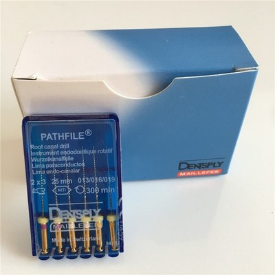 Dentsply Pathfile Root Canal Rotary Dental Files 1 x 6 File Pack Assorted 25mm