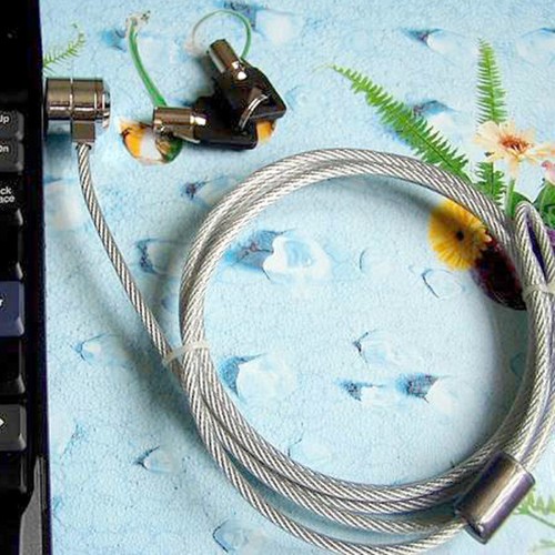 Computer Key Laptop Notebook Computer Anti-theft Security Alloy Lock with Key - Afbeelding 4 van 12