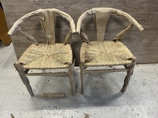 Garden Trading CHILTHORNE WISHBONE DINING CHAIR SET OF 2 LIME WASH, RRP270